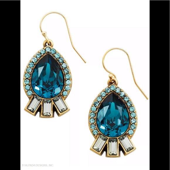 Silpada’s K&R Collections Blue Streak Earrings - Picture 5 of 5